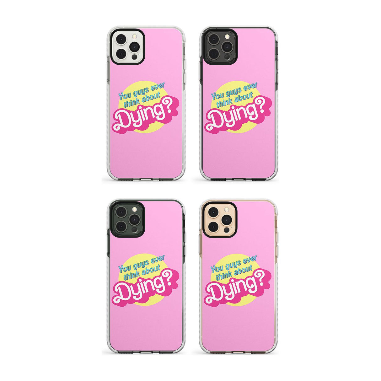 Pink Bolt Pattern Impact Phone Case for iPhone 11, iphone 12