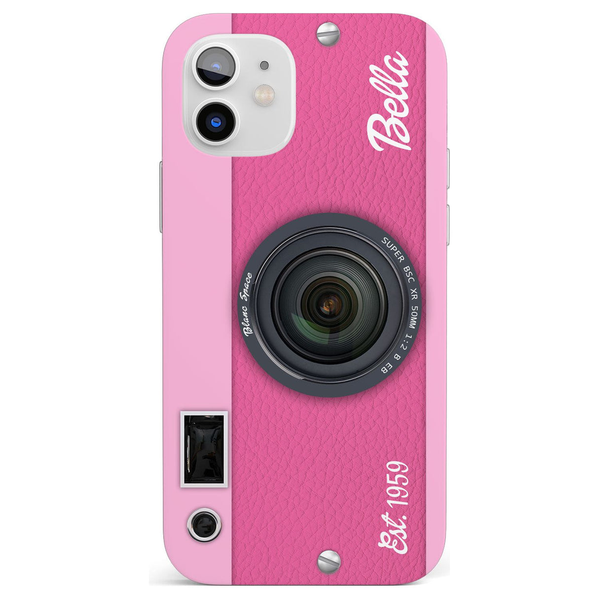 Personalised Pink Dream Camera Impact Phone Case for iPhone 11, iphone 12