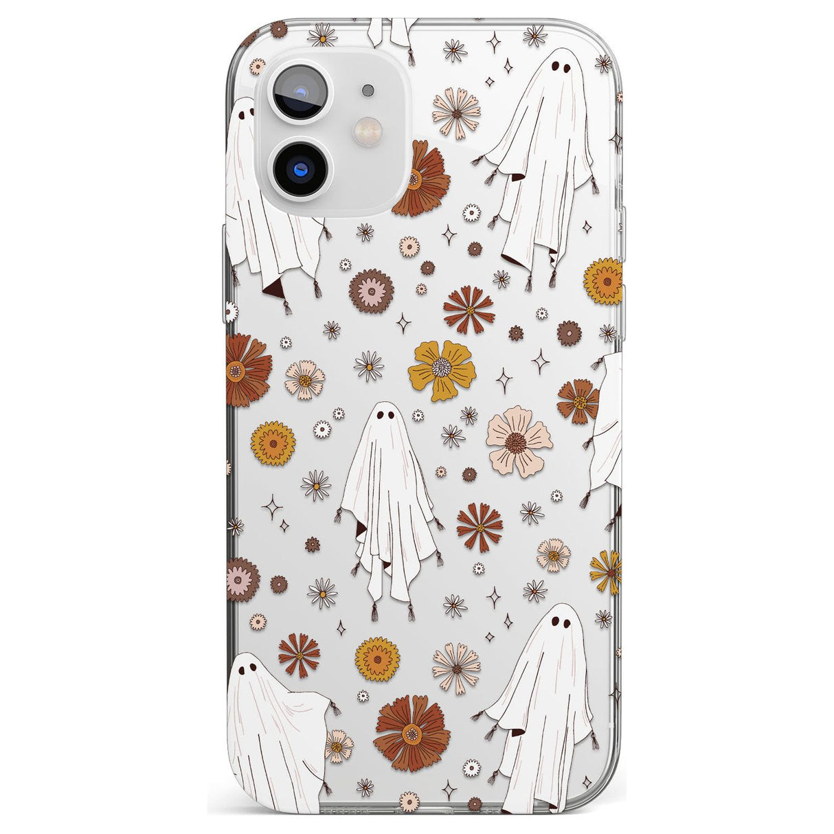 Halloween Skulls and Flowers Impact Phone Case for iPhone 11, iphone 12