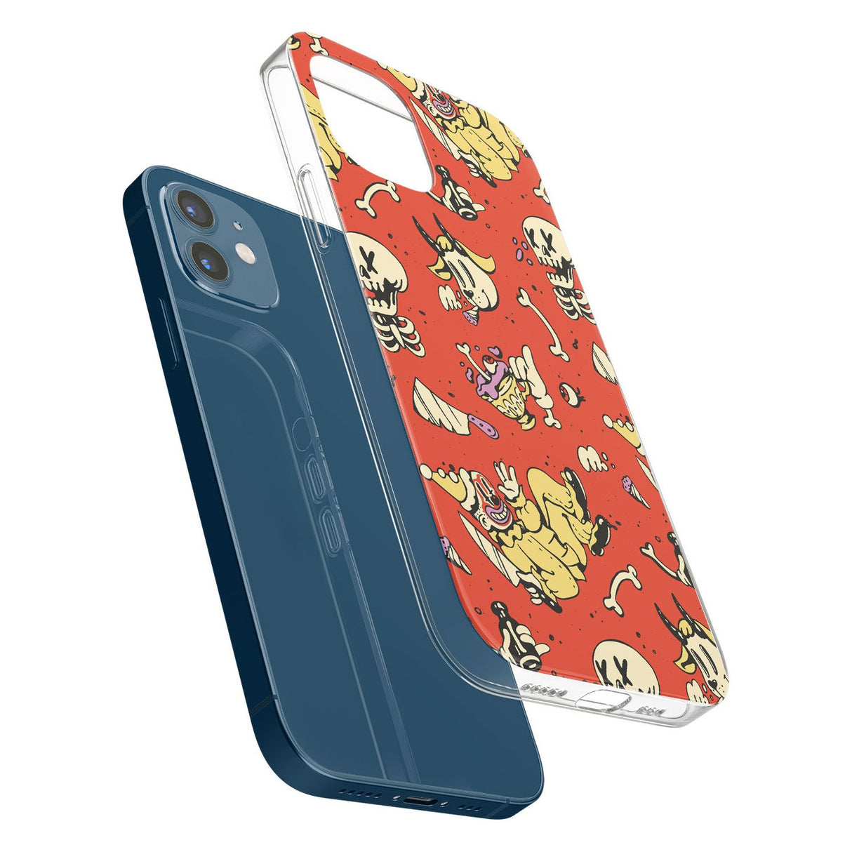 Halloween Mix Pattern Impact Phone Case for iPhone 11, iphone 12