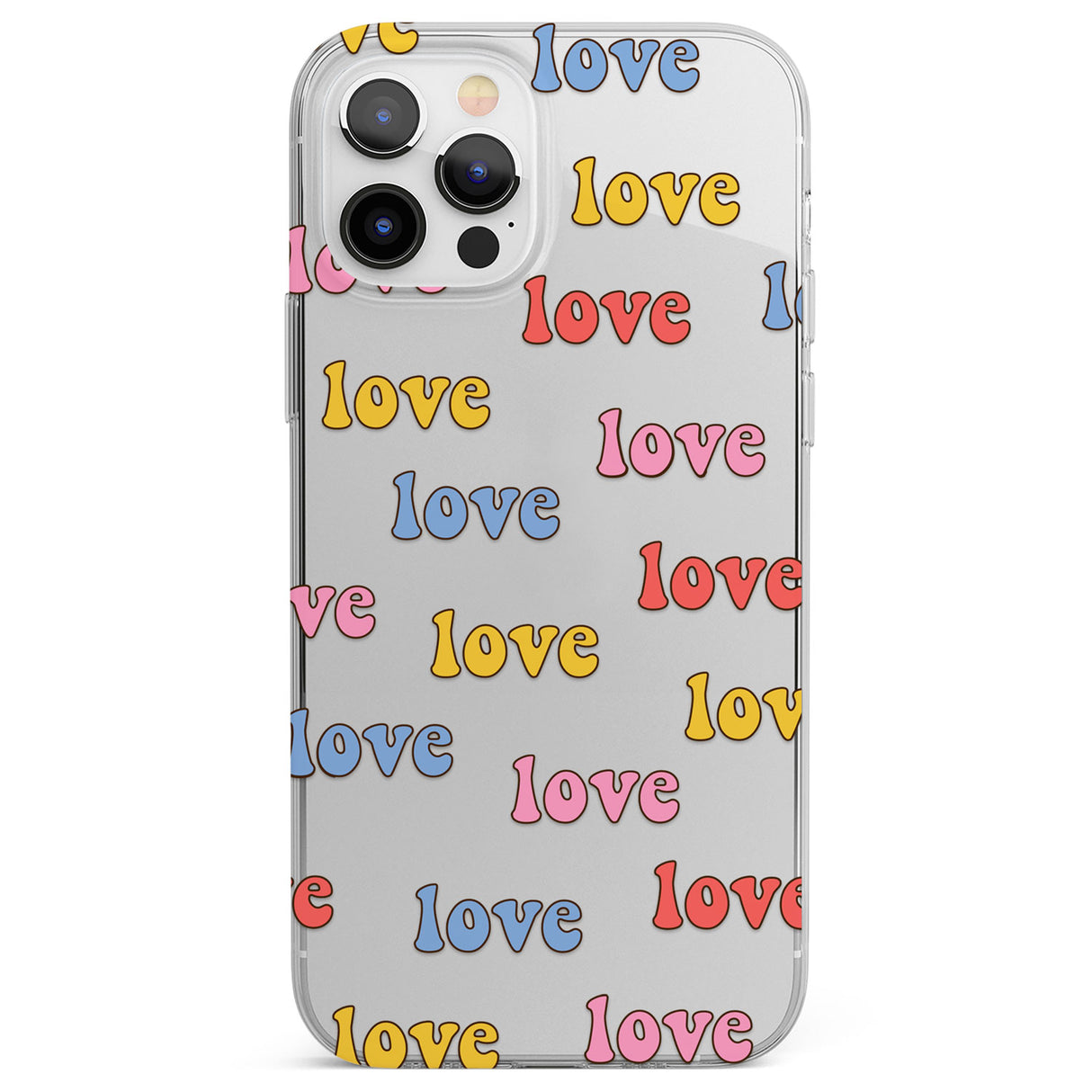 Love Pattern Phone Case for iPhone 12 Pro