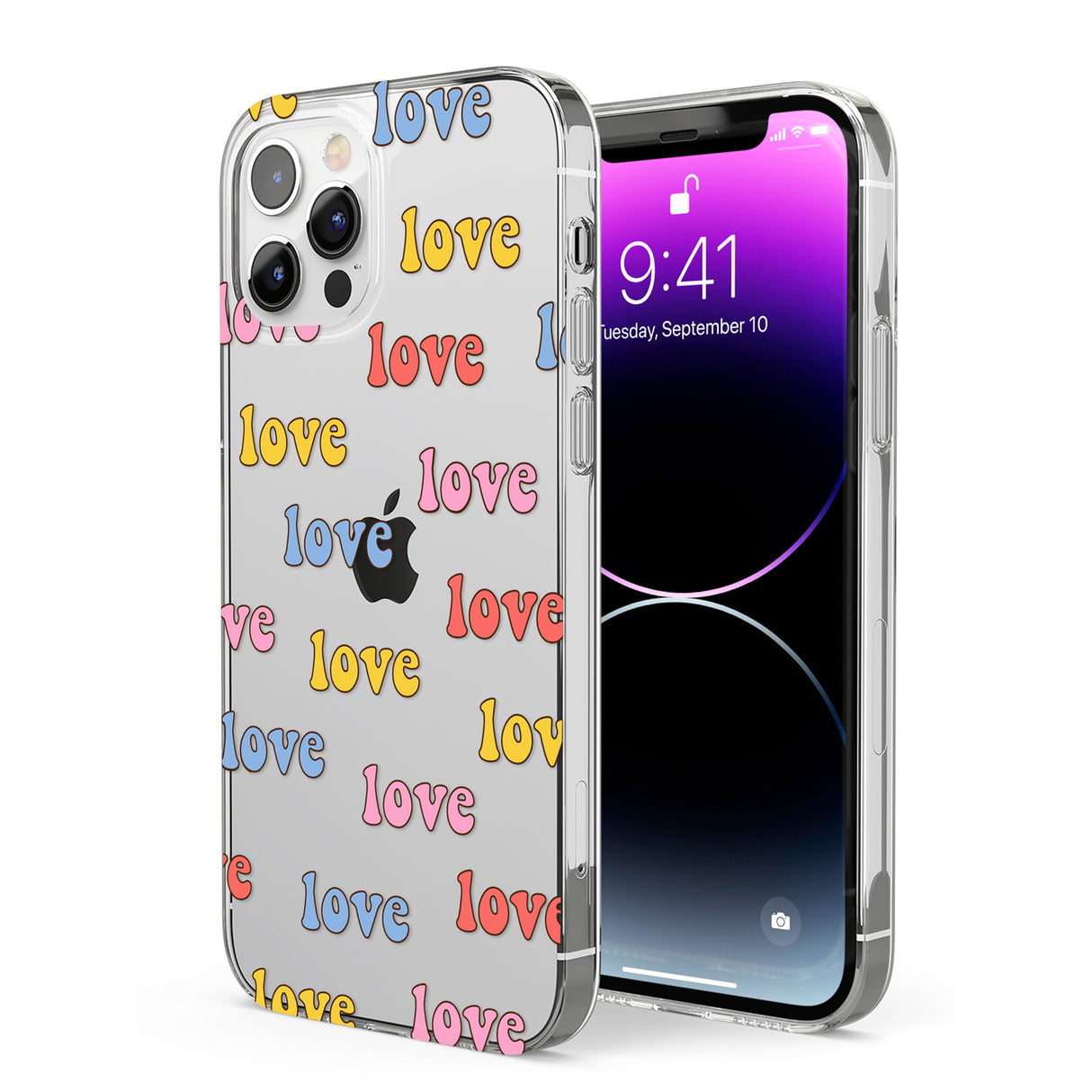 Love Pattern Phone Case for iPhone 12 Pro
