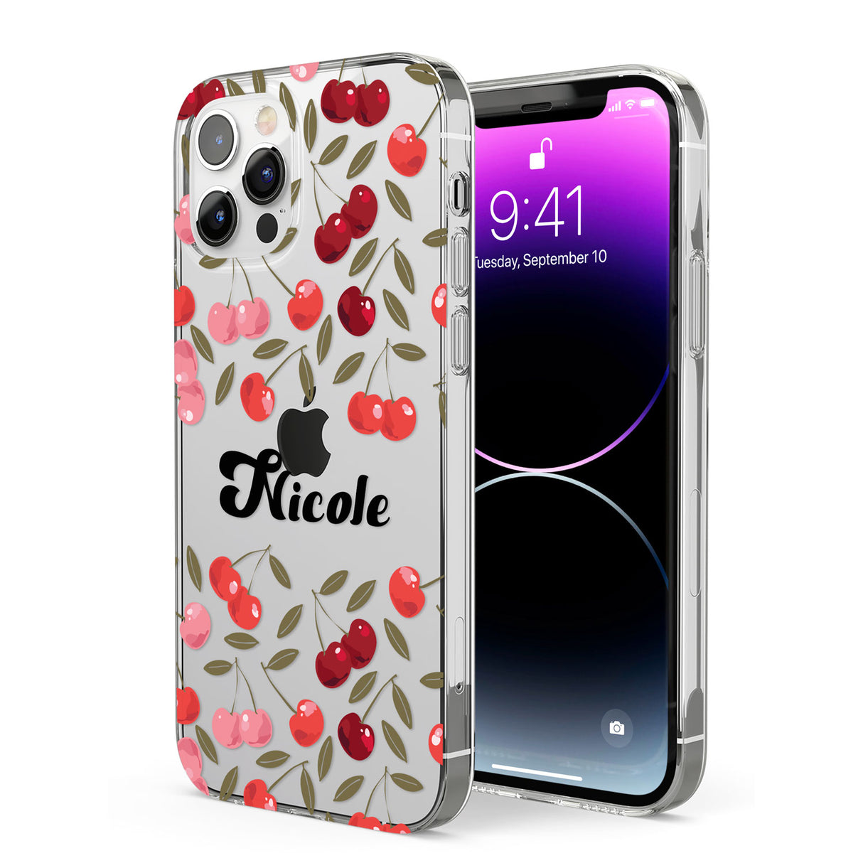 Personalised Cherry Pattern Phone Case for iPhone 12 Pro