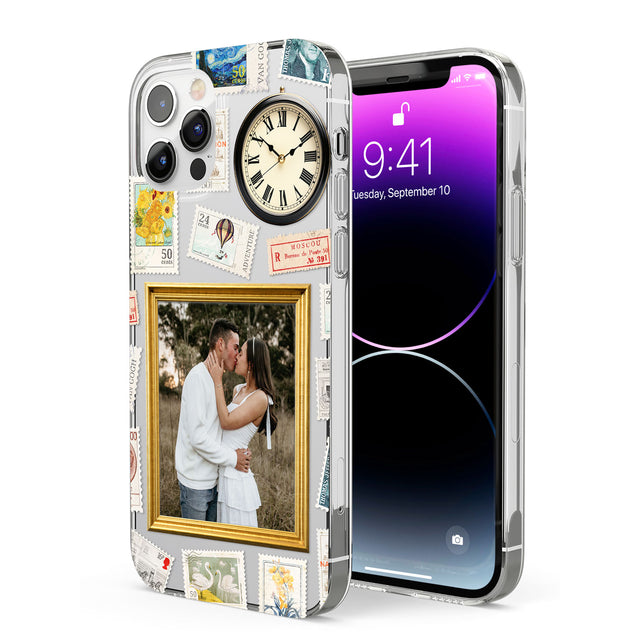 Personalised Vintage Photo Frame Collage Phone Case for iPhone 12 Pro