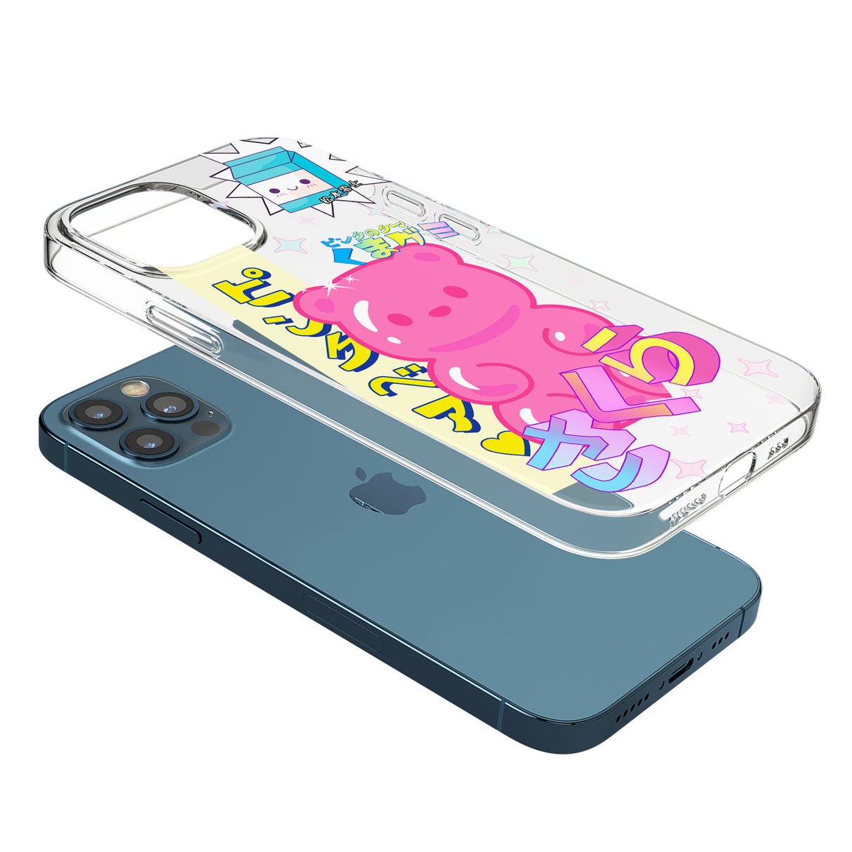 Kawaii Pink Bear Collage Phone Case for iPhone 12 Pro