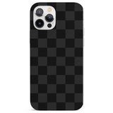 BLACK CHECKERED Phone Case for iPhone 12 Pro