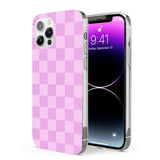 BUBBLEGUM CHECKERED Phone Case for iPhone 12 Pro