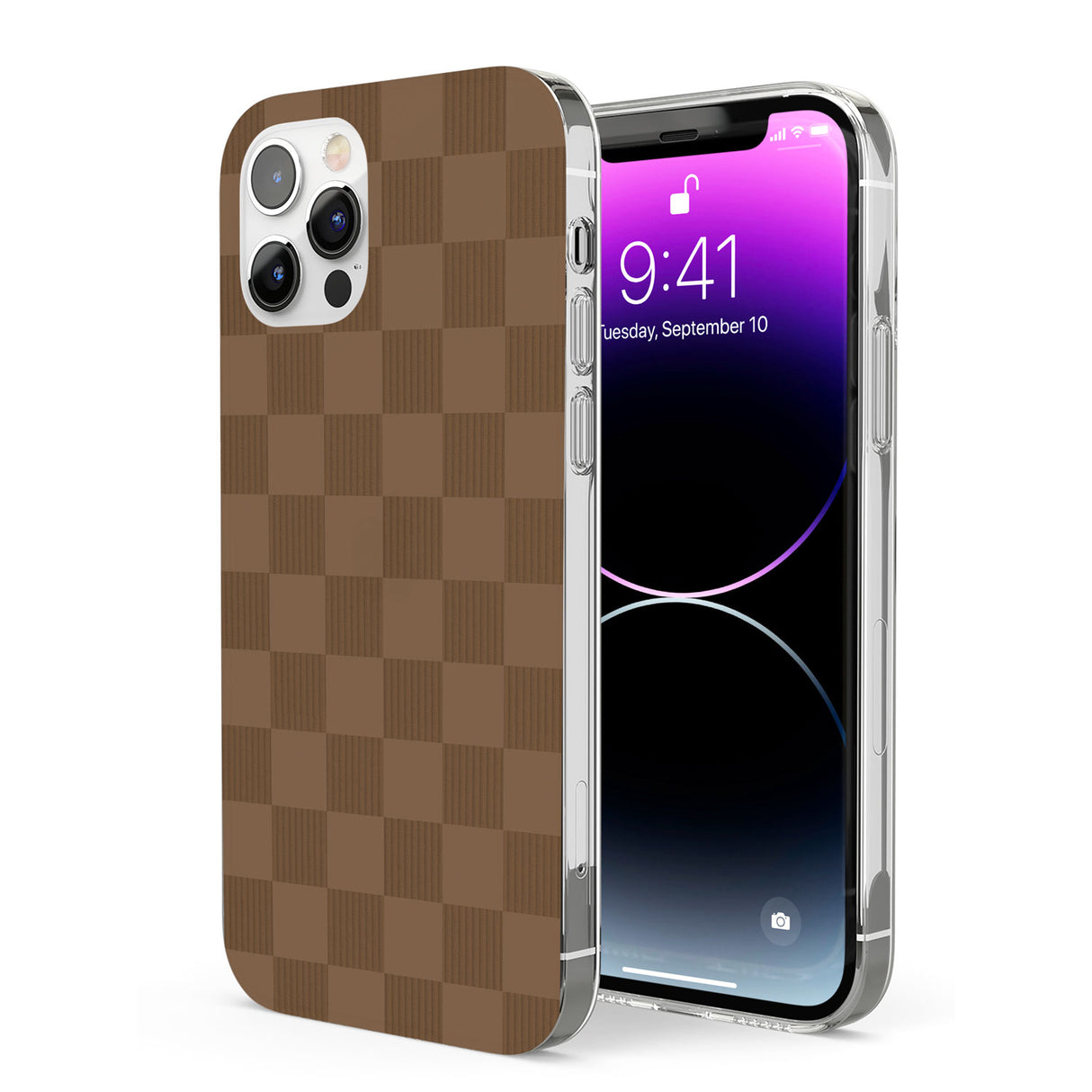 CHOCOLATE CHECKERED Phone Case for iPhone 12 Pro