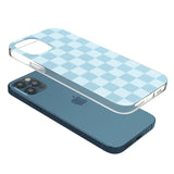 SKYBLUE CHECKERED Phone Case for iPhone 12 Pro