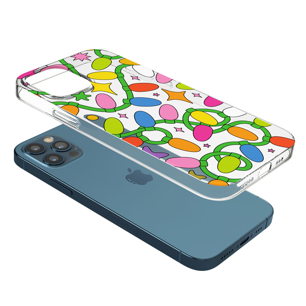 Festive Lights Pattern Phone Case for iPhone 12 Pro