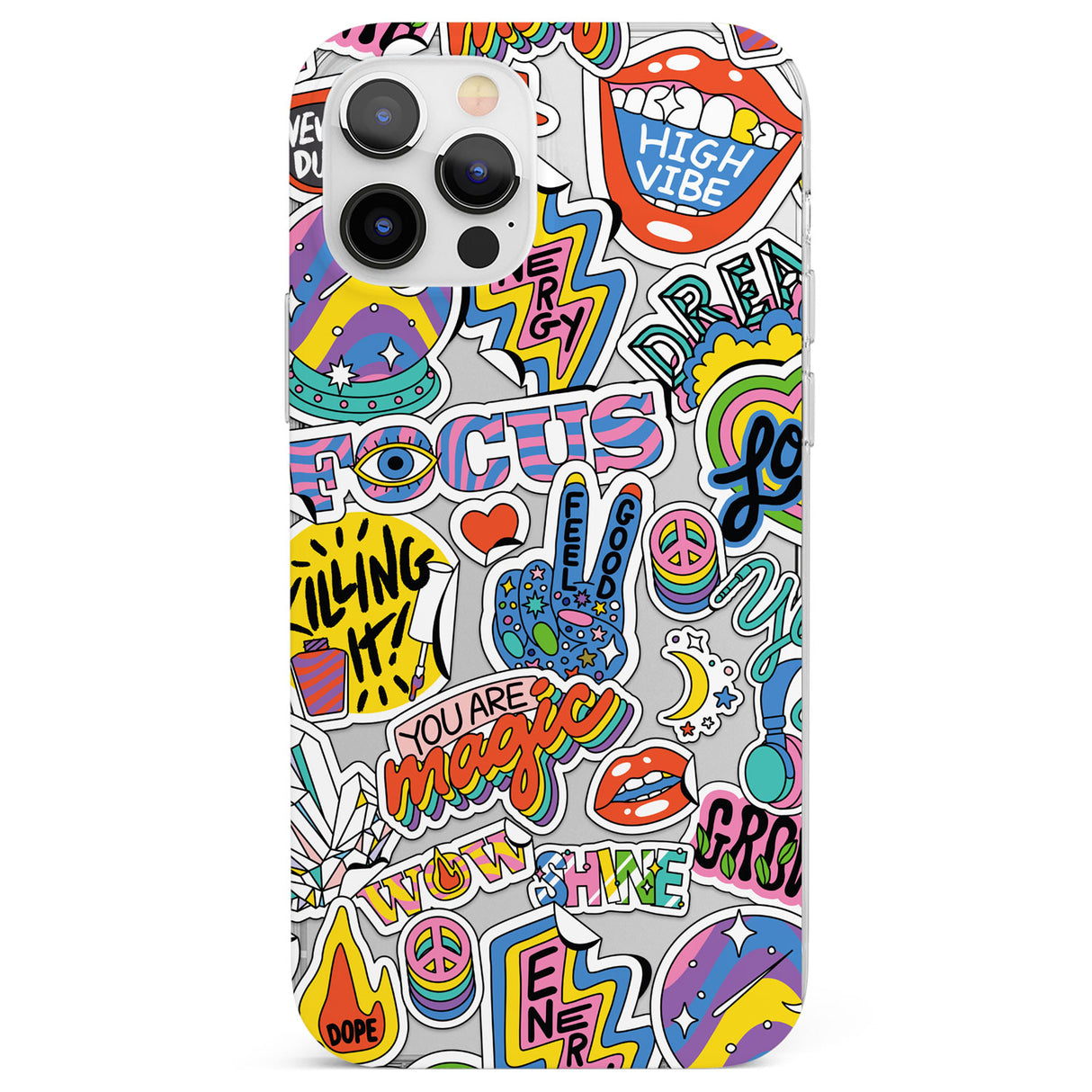 Magic Sticker Collage Phone Case for iPhone 12 Pro