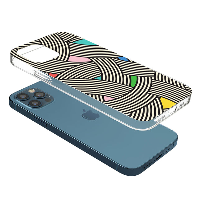 Multicolour Optic Waves Phone Case for iPhone 12 Pro