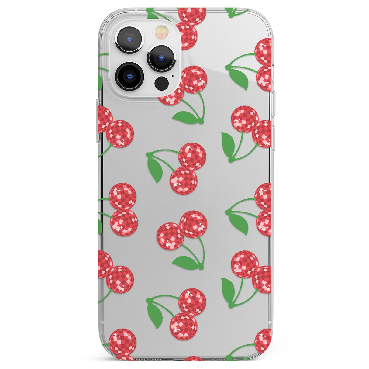 Disco Cherry Pattern Phone Case for iPhone 12 Pro