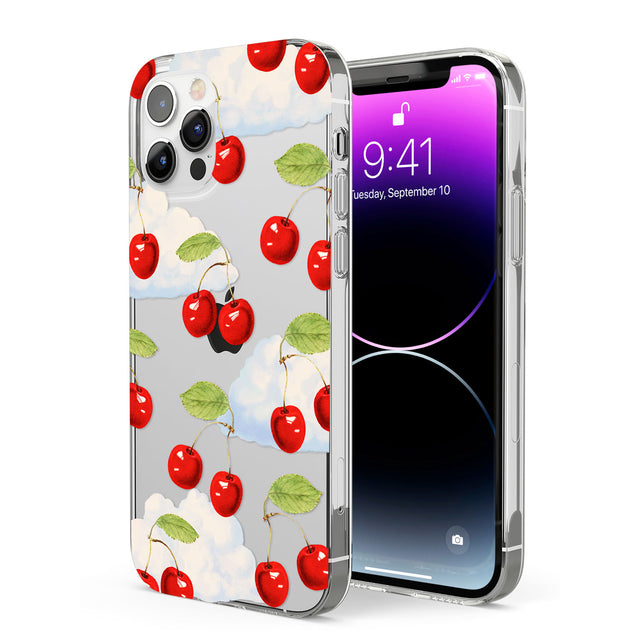 Vintage Cherries & Clouds Phone Case for iPhone 12 Pro