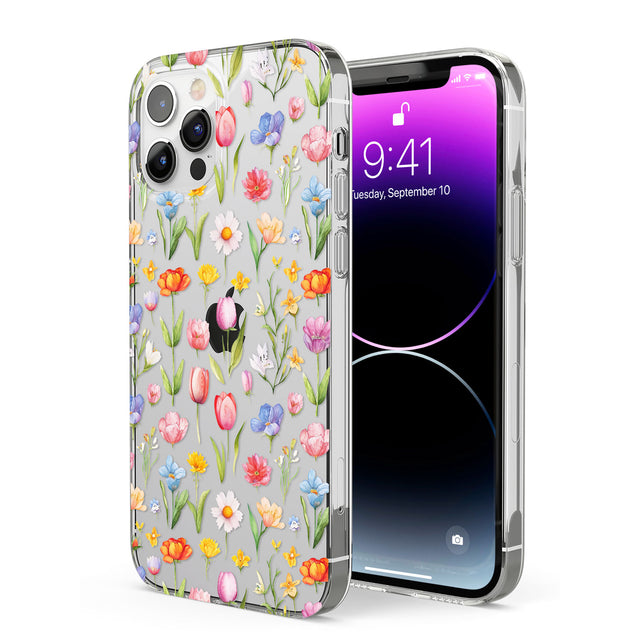 Small Flower Mix Phone Case for iPhone 12 Pro