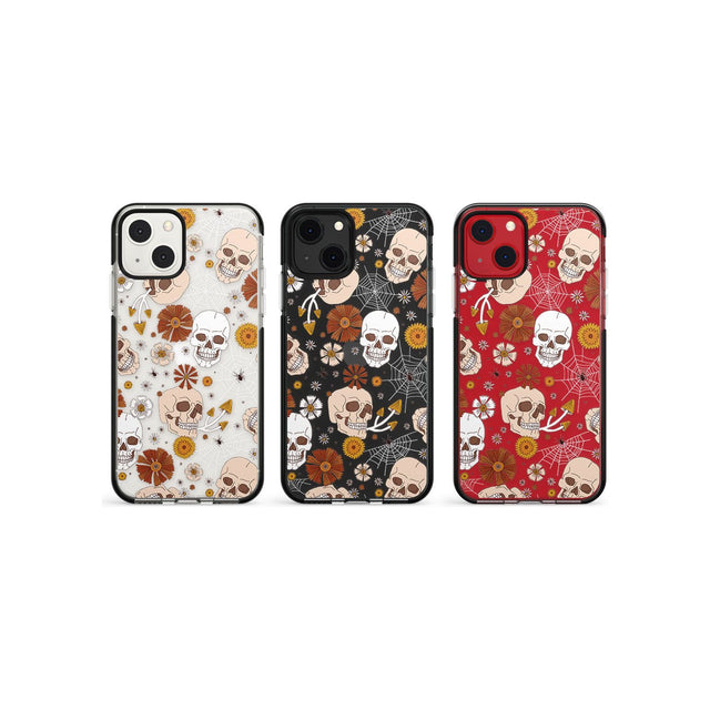 Halloween Skulls and FlowersPhone Case for iPhone 13 Mini