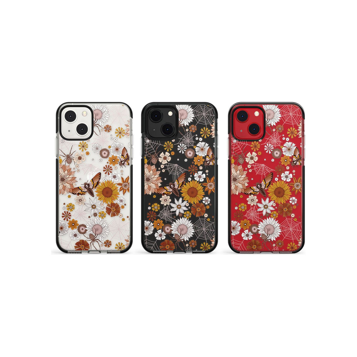 Halloween Skulls and FlowersPhone Case for iPhone 13 Mini