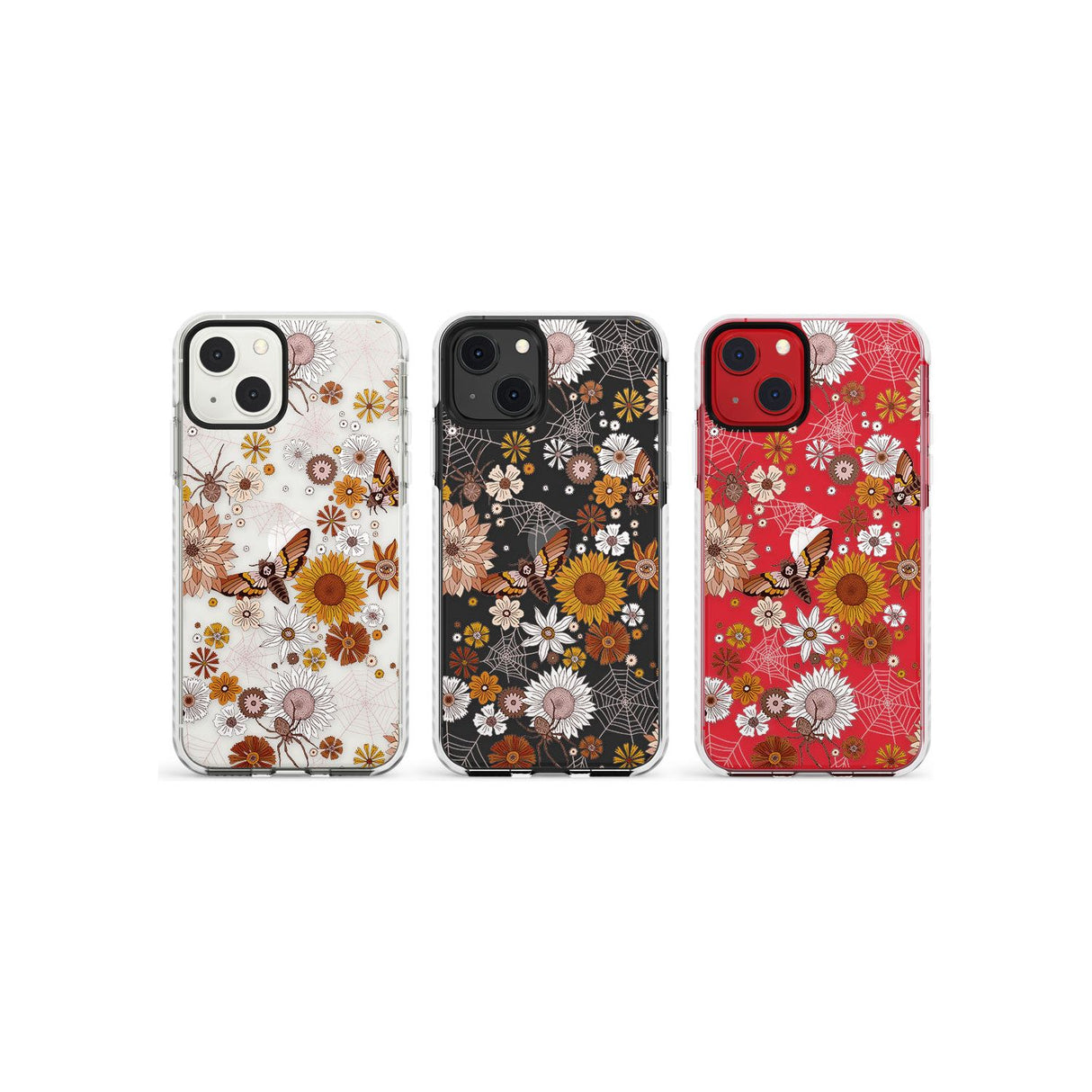 Halloween Skulls and FlowersPhone Case for iPhone 13 Mini