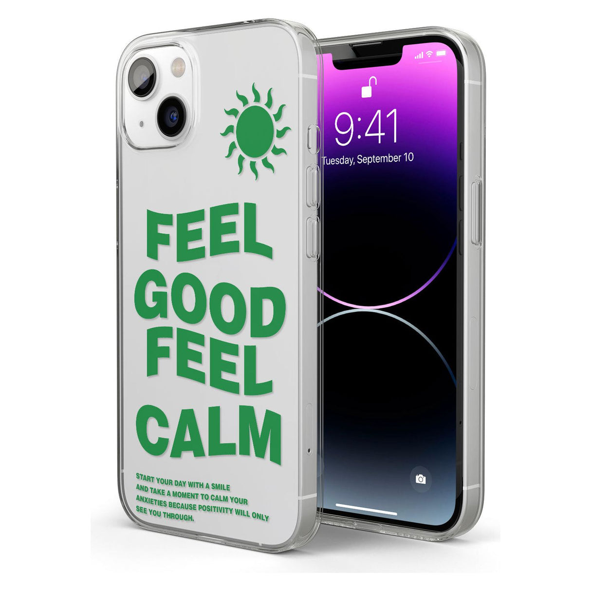 Feel Good Feel Calm (Green)Phone Case for iPhone 13 Mini