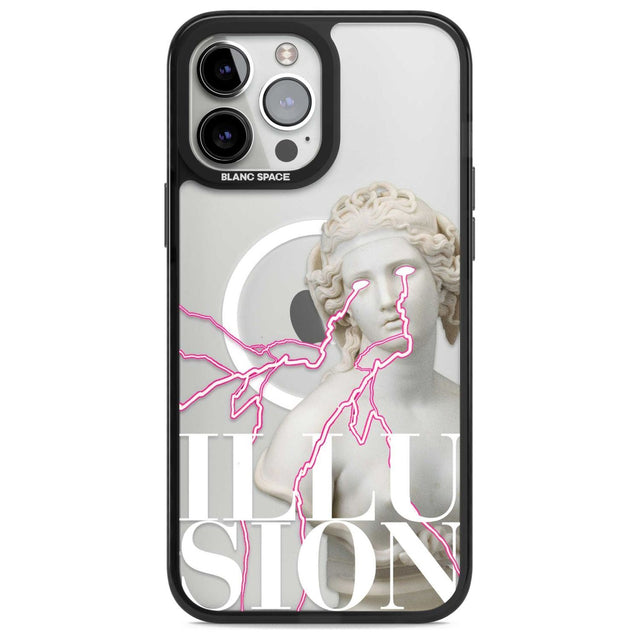 ILLUSION Phone Case iPhone 13 Pro Max / Magsafe Black Impact Case Blanc Space