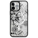 Large Sun Vintage Astrological Phone Case iPhone 13 Pro Max / Magsafe Black Impact Case Blanc Space