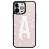 Personalised Pink Daisy Personalised Custom Phone Case iPhone 13 Pro Max / Magsafe Black Impact Case Blanc Space