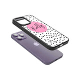 Personalised Pink Circle & Dots Custom Phone Case iPhone 15 Pro Max / Black Impact Case,iPhone 15 Plus / Black Impact Case,iPhone 15 Pro / Black Impact Case,iPhone 15 / Black Impact Case,iPhone 15 Pro Max / Impact Case,iPhone 15 Plus / Impact Case,iPhone 15 Pro / Impact Case,iPhone 15 / Impact Case,iPhone 15 Pro Max / Magsafe Black Impact Case,iPhone 15 Plus / Magsafe Black Impact Case,iPhone 15 Pro / Magsafe Black Impact Case,iPhone 15 / Magsafe Black Impact Case,iPhone 14 Pro Max / Black Impact Case,iPhon