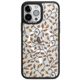 Personalised Autumn Leaves Pattern Custom Phone Case iPhone 13 Pro Max / Magsafe Black Impact Case Blanc Space