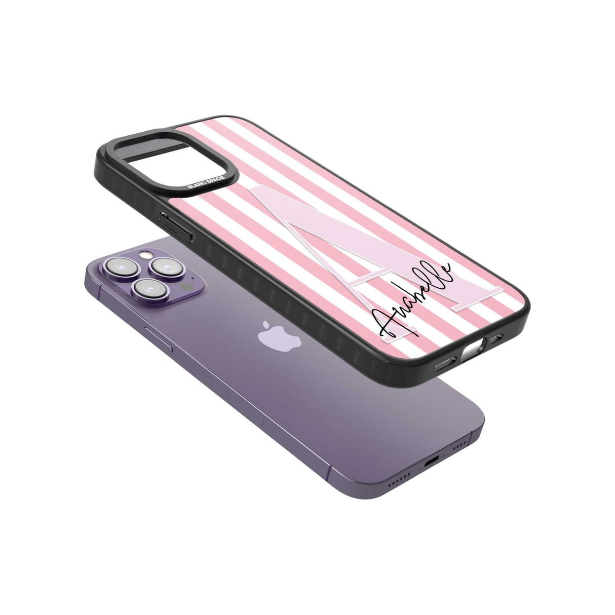 Personalised Pink Stripes & Large Monogram Custom Phone Case iPhone 15 Pro Max / Black Impact Case,iPhone 15 Plus / Black Impact Case,iPhone 15 Pro / Black Impact Case,iPhone 15 / Black Impact Case,iPhone 15 Pro Max / Impact Case,iPhone 15 Plus / Impact Case,iPhone 15 Pro / Impact Case,iPhone 15 / Impact Case,iPhone 15 Pro Max / Magsafe Black Impact Case,iPhone 15 Plus / Magsafe Black Impact Case,iPhone 15 Pro / Magsafe Black Impact Case,iPhone 15 / Magsafe Black Impact Case,iPhone 14 Pro Max / Black Impact