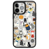 Cartoon Cat Collage Phone Case iPhone 13 Pro Max / Magsafe Black Impact Case Blanc Space