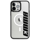 Personalised Clear Text  4A Custom Phone Case iPhone 13 Pro Max / Magsafe Black Impact Case Blanc Space