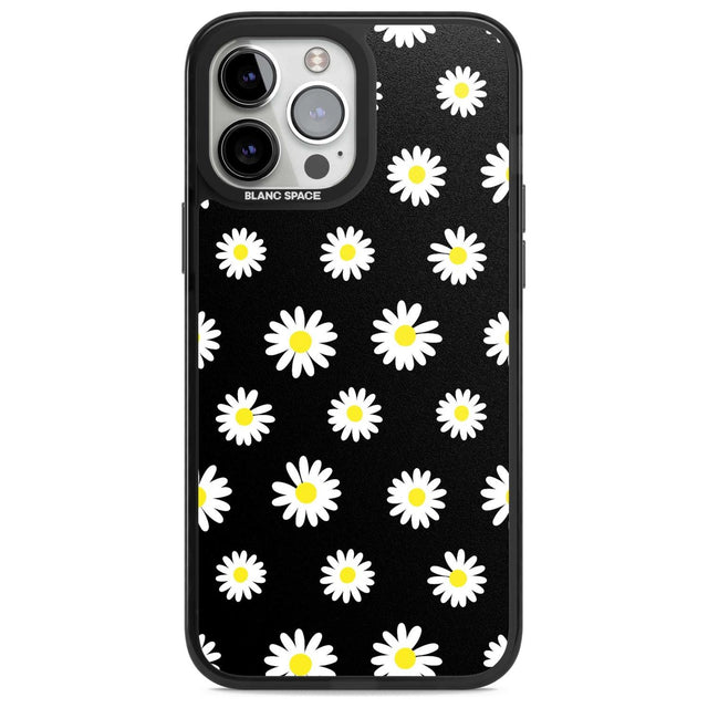 White Daisy Pattern (Black)