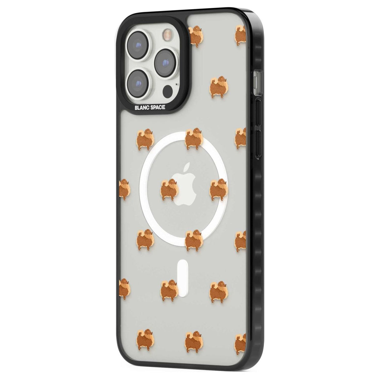 Pomeranian Dog Pattern Clear