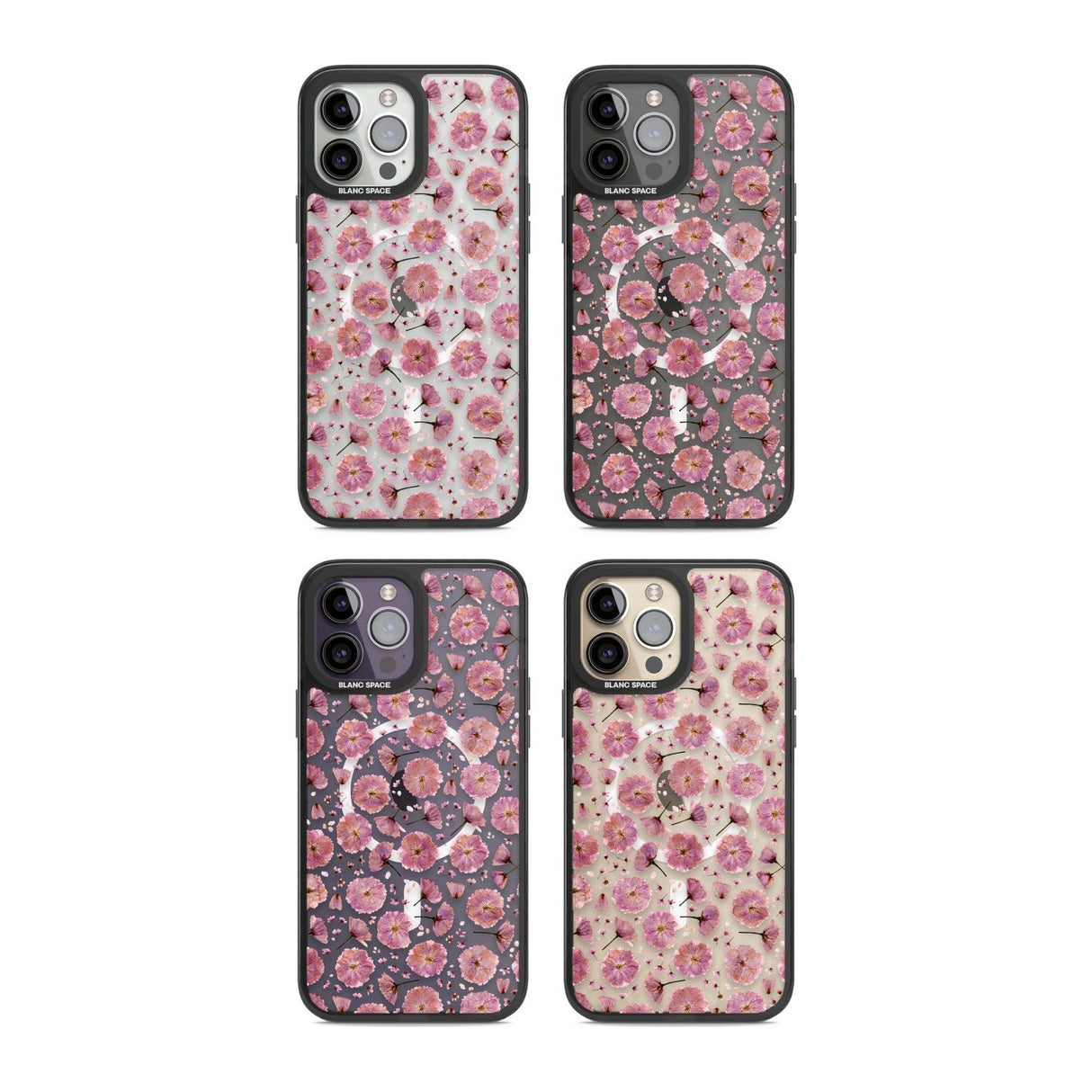 Pink Flowers & Blossoms Transparent Design