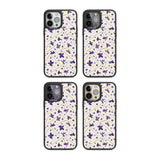 Violet Floral Pattern Design - Cream