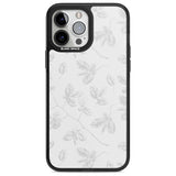 Grey Branches Vintage Botanical Phone Case iPhone 13 Pro Max / Magsafe Black Impact Case Blanc Space