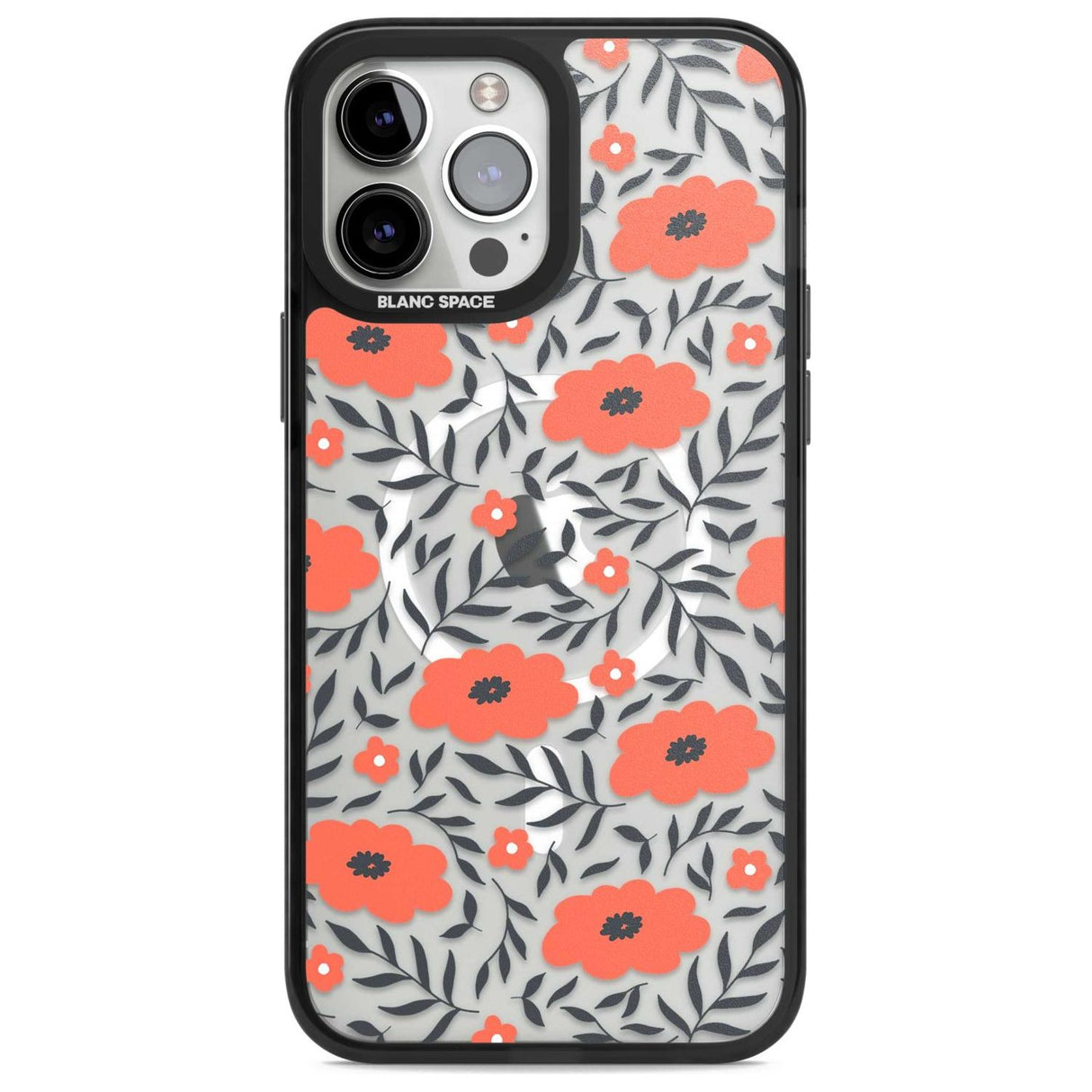 Red Poppy Transparent Floral