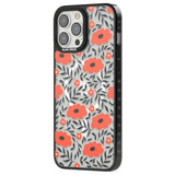 Red Poppy Transparent Floral