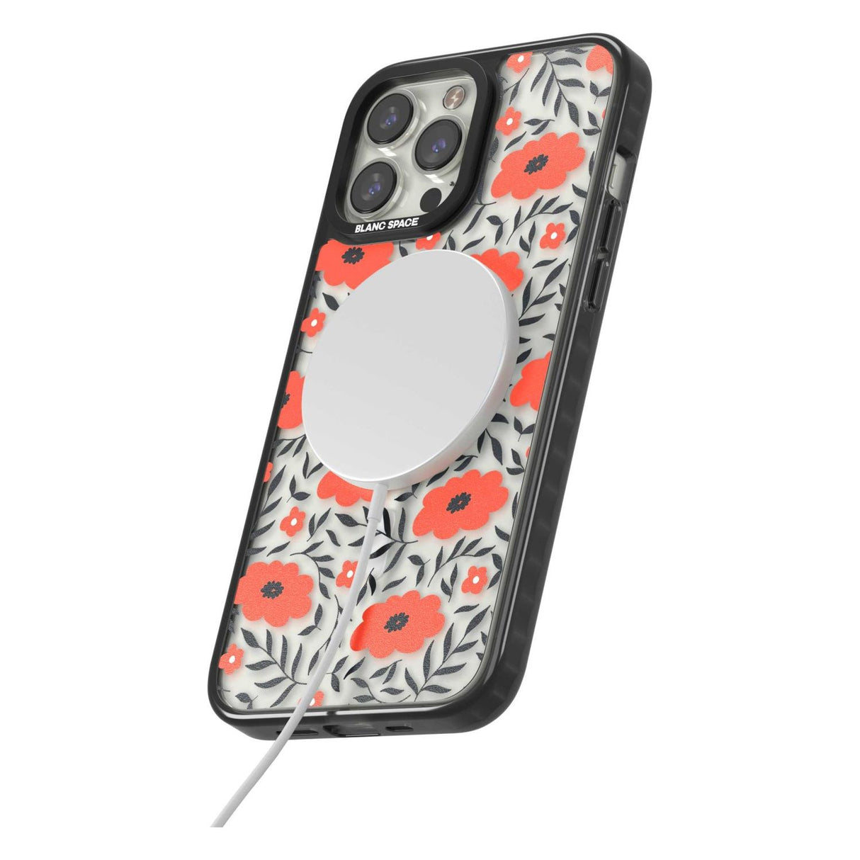 Red Poppy Transparent Floral