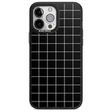 Simplistic Large Grid Pattern Black