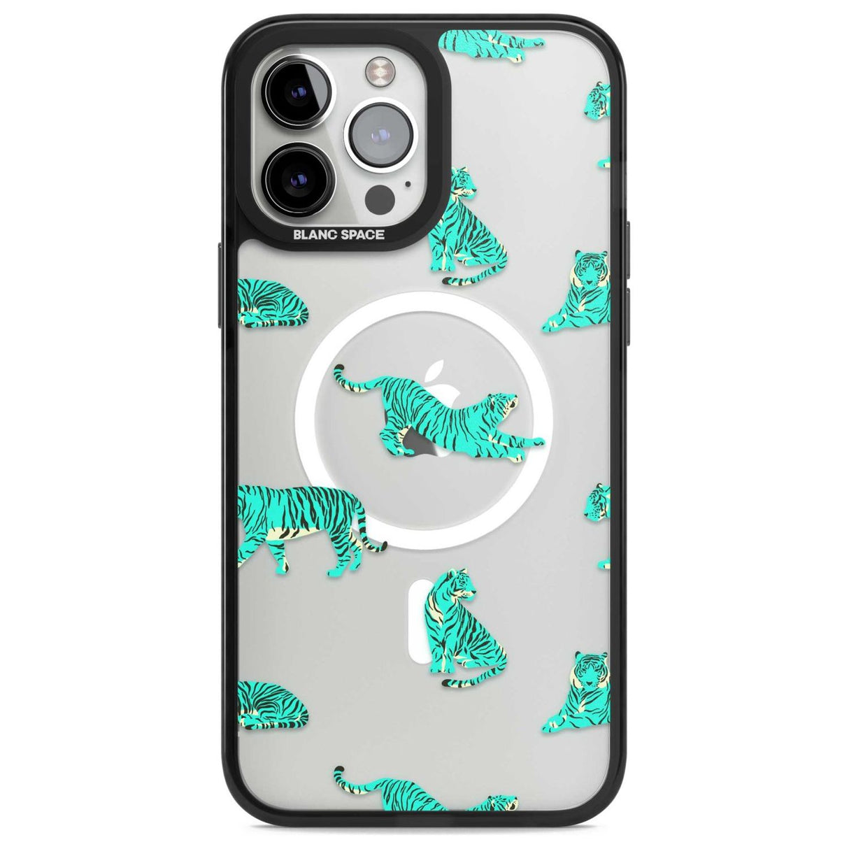 Turquoise Tiger Jungle Cat Pattern