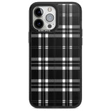 Divine Black Plaid Phone Case iPhone 13 Pro Max / Magsafe Black Impact Case Blanc Space