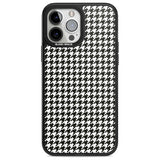 Chic Houndstooth Check Phone Case iPhone 13 Pro Max / Magsafe Black Impact Case Blanc Space