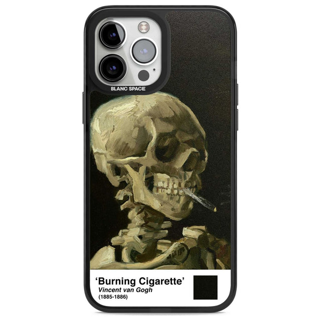 Skull of a Skeleton with Burning Cigarette