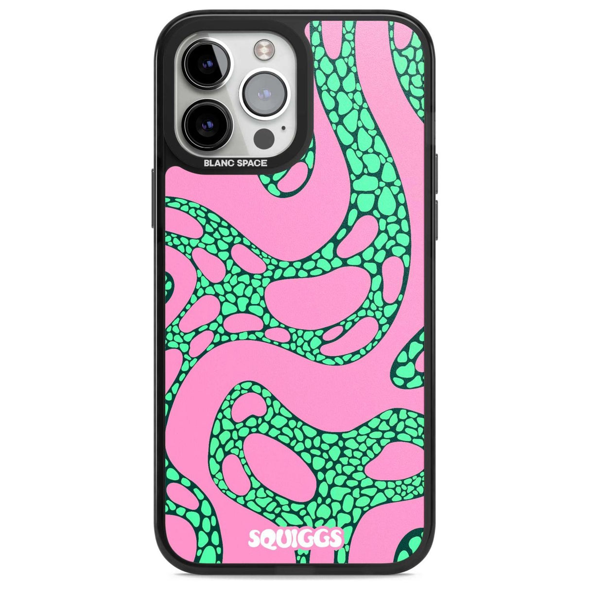 Alien Glow Phone Case iPhone 13 Pro Max / Magsafe Black Impact Case Blanc Space