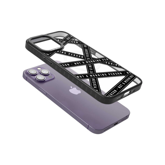 Caution Tape (Clear) Not a Morning Person Phone Case iPhone 15 Pro Max / Black Impact Case,iPhone 15 Plus / Black Impact Case,iPhone 15 Pro / Black Impact Case,iPhone 15 / Black Impact Case,iPhone 15 Pro Max / Impact Case,iPhone 15 Plus / Impact Case,iPhone 15 Pro / Impact Case,iPhone 15 / Impact Case,iPhone 15 Pro Max / Magsafe Black Impact Case,iPhone 15 Plus / Magsafe Black Impact Case,iPhone 15 Pro / Magsafe Black Impact Case,iPhone 15 / Magsafe Black Impact Case,iPhone 14 Pro Max / Black Impact Case,iP