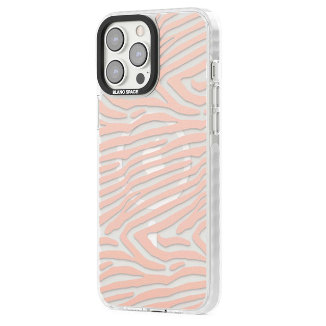 Horizontal Zebra Stripes Transparent Animal Print