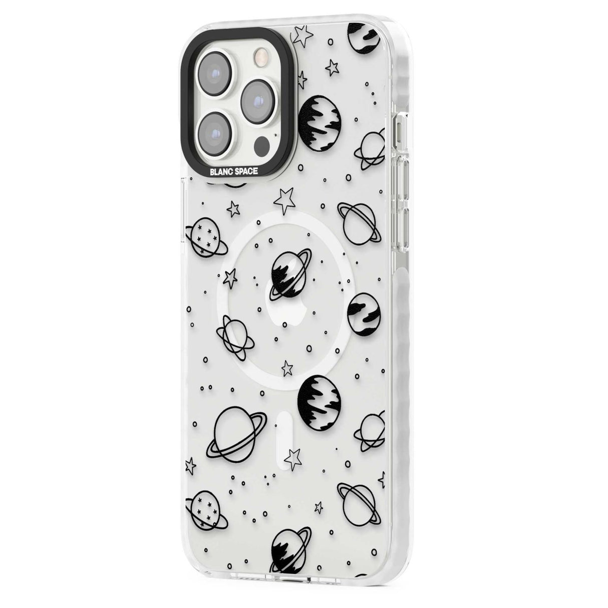 Cosmic Outer Space Design Black on Clear