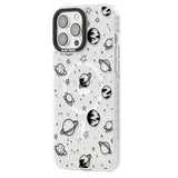 Cosmic Outer Space Design Black on Clear