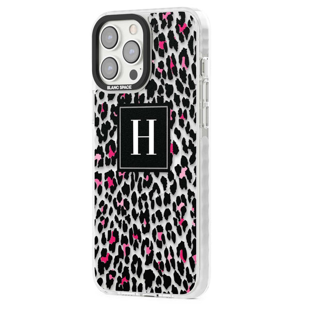 Personalised Pink Monogram Leopard Spots